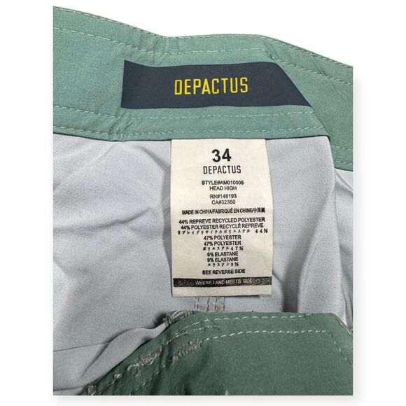 Depactus Head High Board Shorts Waist 34” Multi Color 4 Way Stretch Beach Wear - Picture 5 of 7
